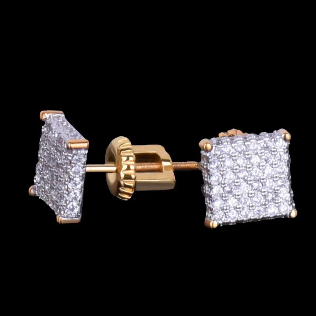 Puces d'Oreilles Tennis 8MM Glacées