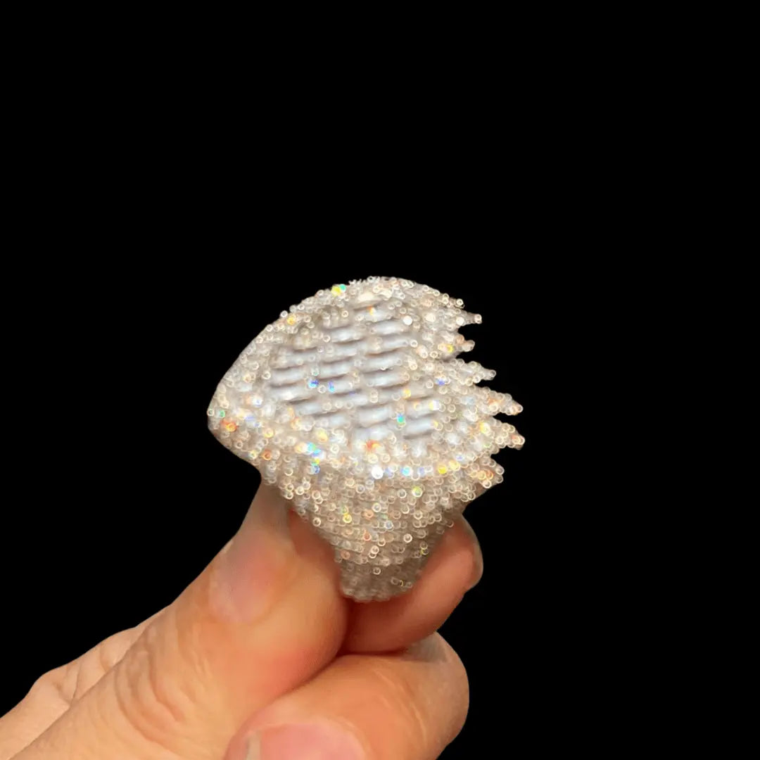 Bague Cœur Enflammé Glacée