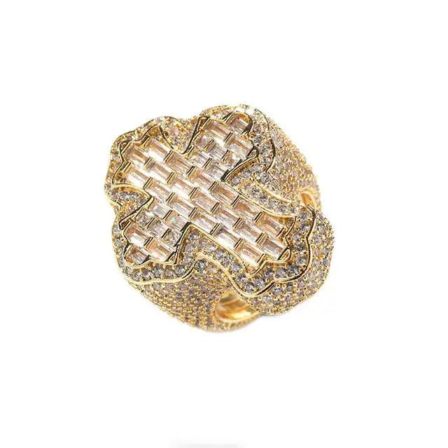 Bague Croix Baguette