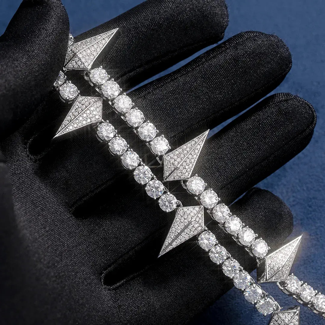Chaîne Tennis Moissanite Thorn - Vermeil