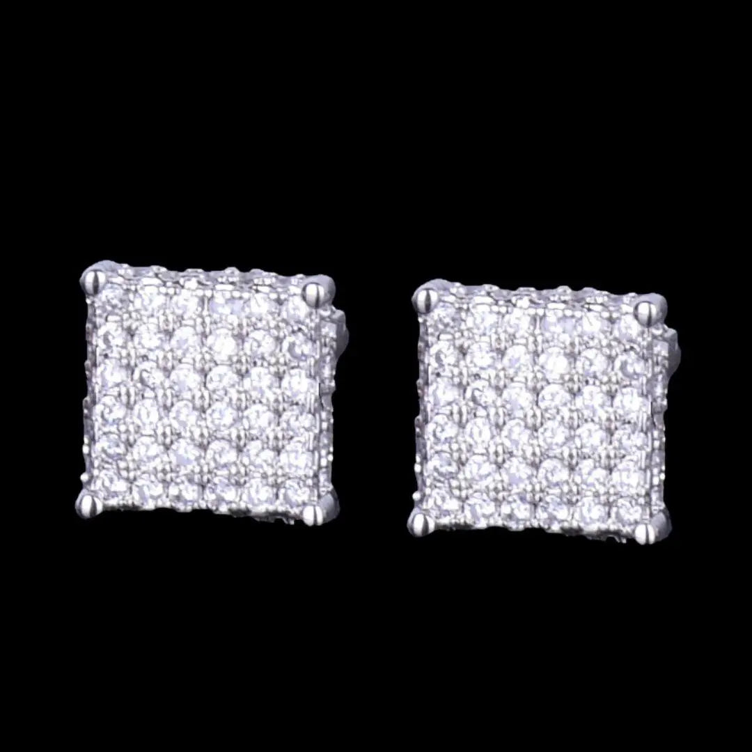 Puces d'Oreilles Tennis 8MM Glacées