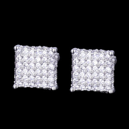 Puces d'Oreilles Tennis 8MM Glacées