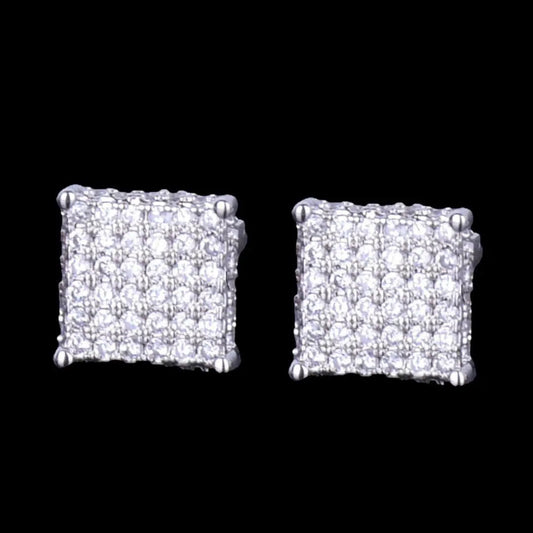 Puces d'Oreilles Tennis 8MM Glacées