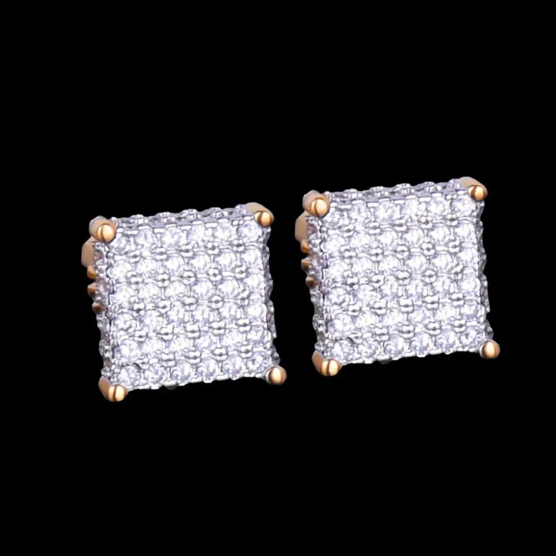 Puces d'Oreilles Tennis 8MM Glacées
