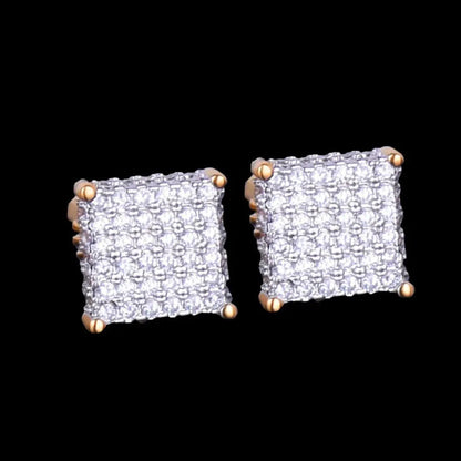 Puces d'Oreilles Tennis 8MM Glacées