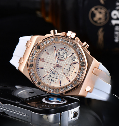Montre Chronographe Lunette Glacée Royale