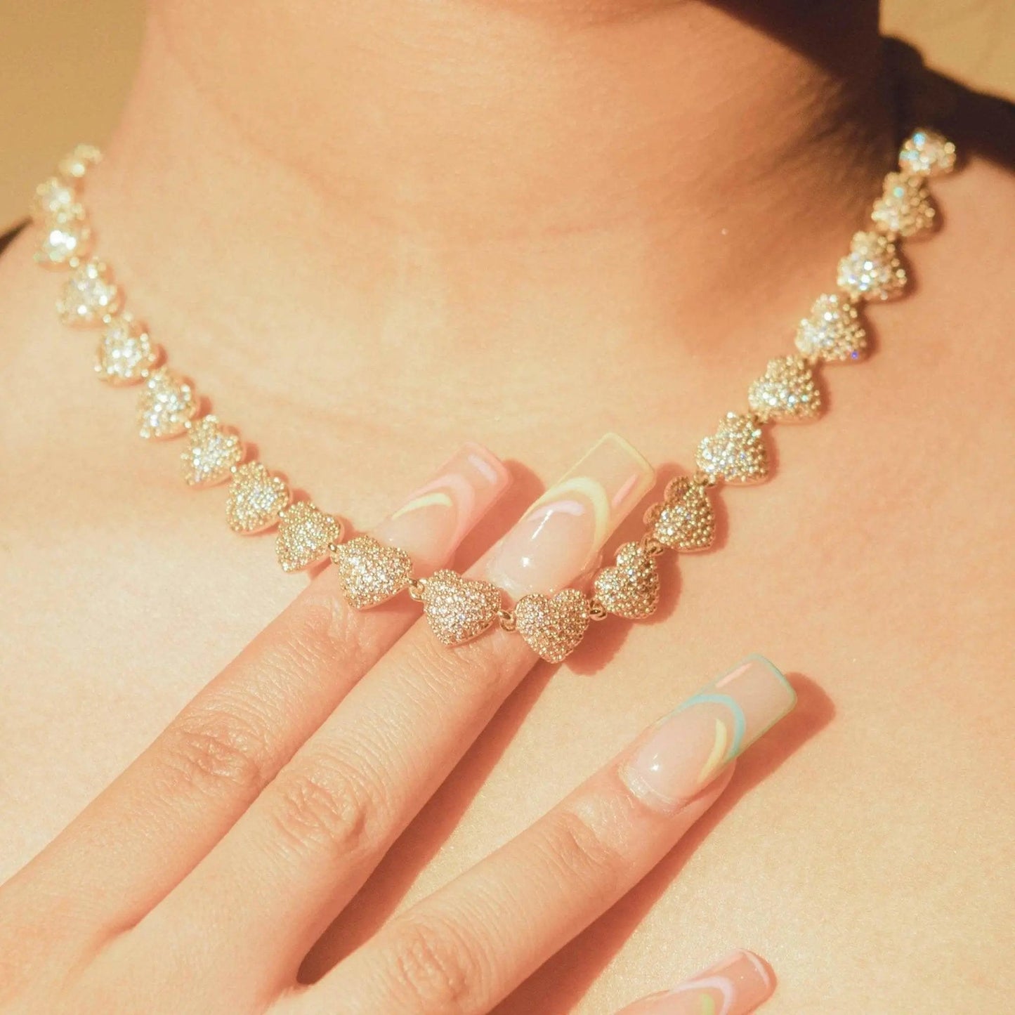 Collier Cœur Glacé 10mm - Or