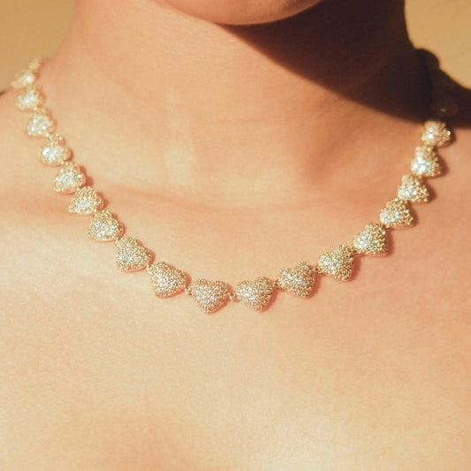 Collier Cœur Glacé 10mm - Or