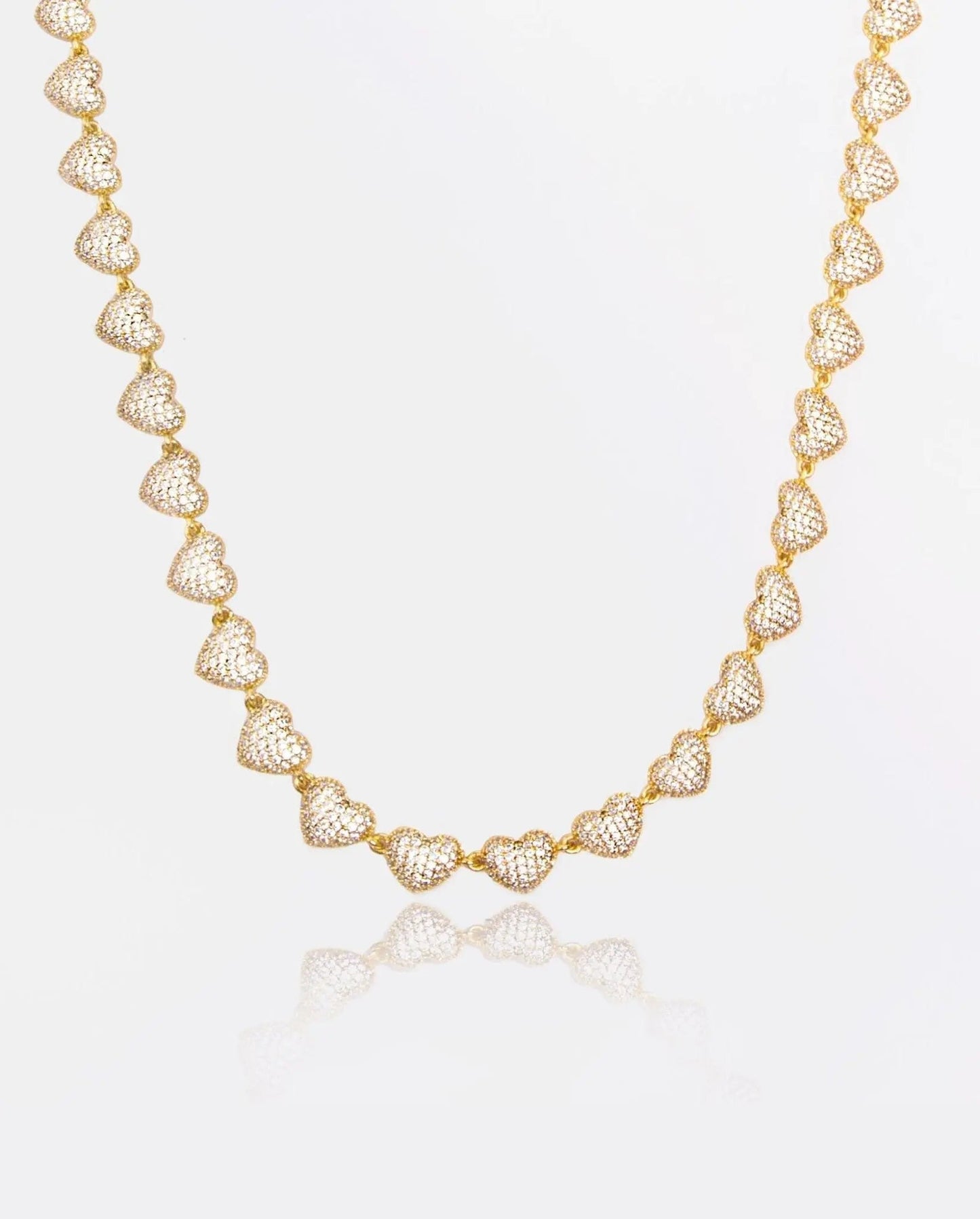 Collier Cœur Glacé 10mm - Or