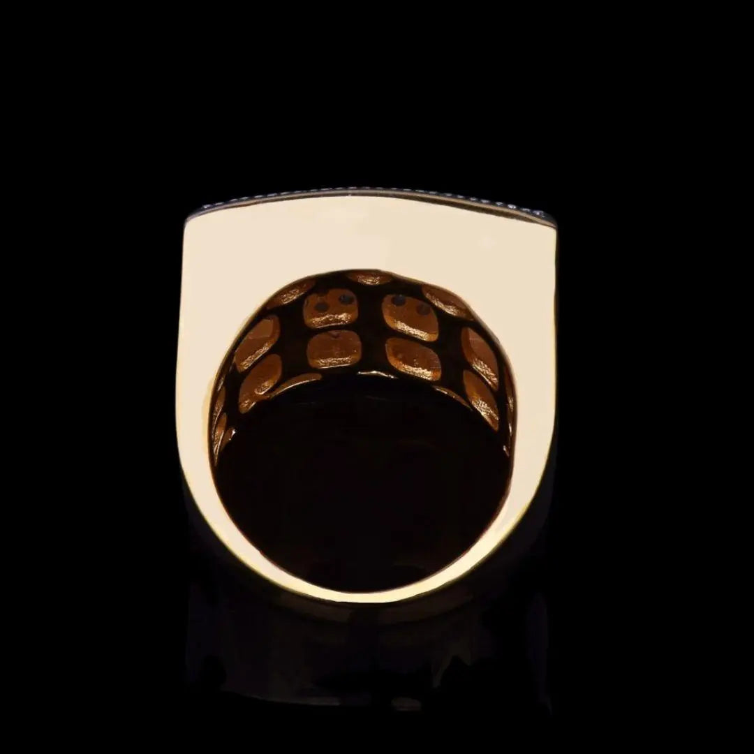 Bague Ovale Carrée Glacée