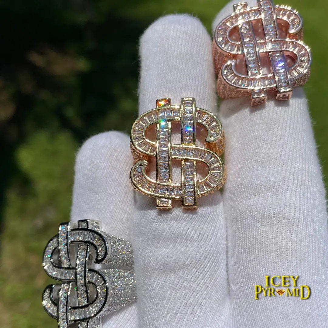 Bague Signe Dollar Glacée