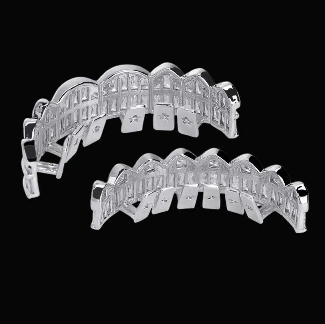 Grillz Glacés Diamant Baguette
