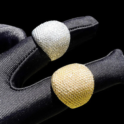 Bague Ronde Audacieuse Glacée