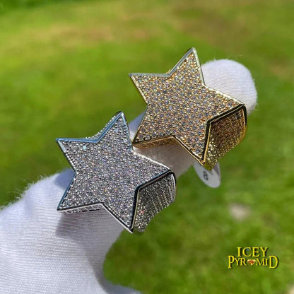 Bague Diamant Glacée Étoile