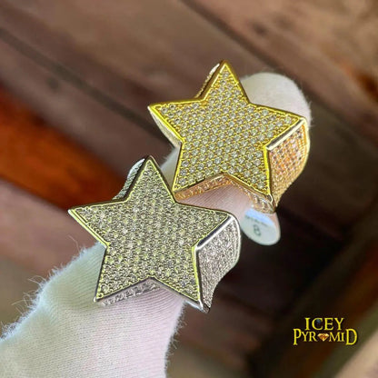 Bague Diamant Glacée Étoile