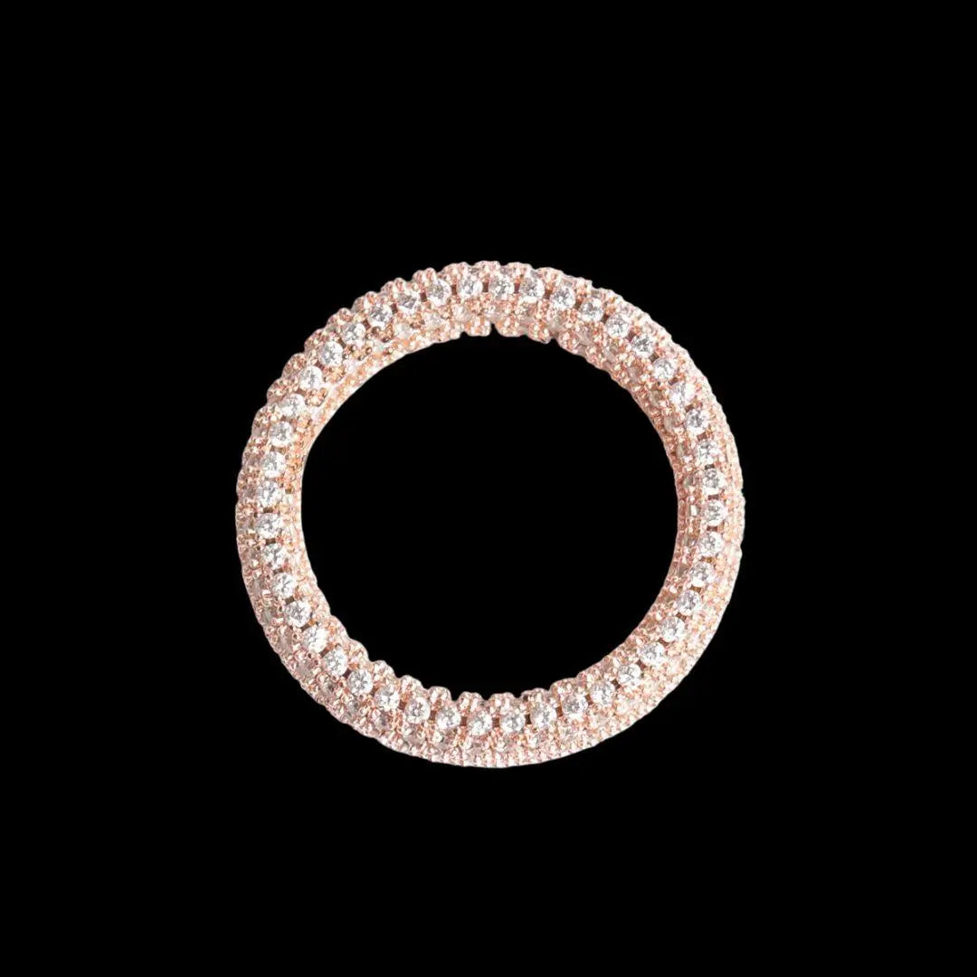 Bague Pierres Rondes Glacée