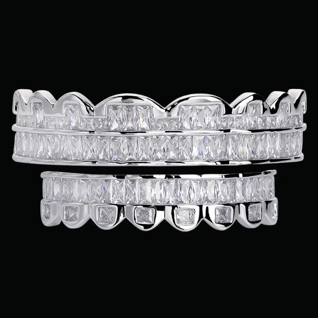 Grillz Glacés Diamant Baguette