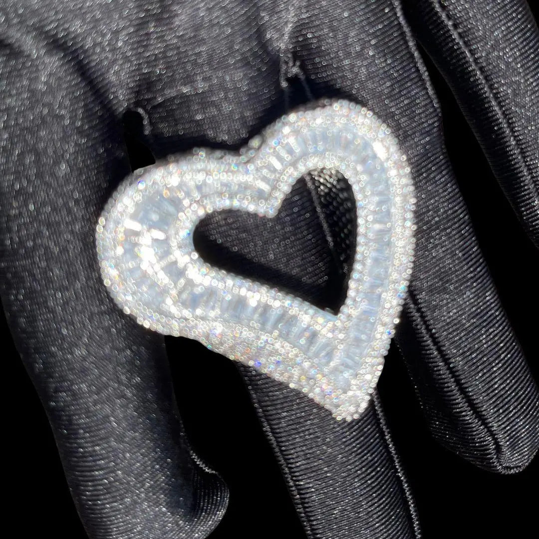 Bague Cœur Ouvert Glacée