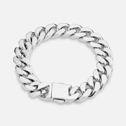 Bracelet Maille Cubaine 12mm