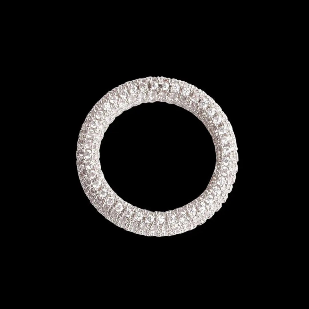 Bague Pierres Rondes Glacée