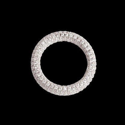 Bague Pierres Rondes Glacée