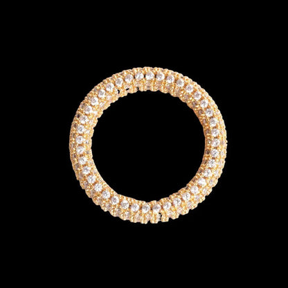 Bague Pierres Rondes Glacée