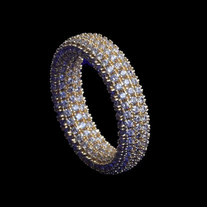 Bague Pierres Rondes Glacée