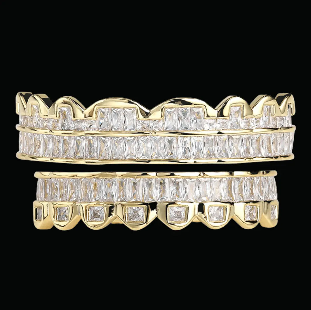 Grillz Glacés Diamant Baguette