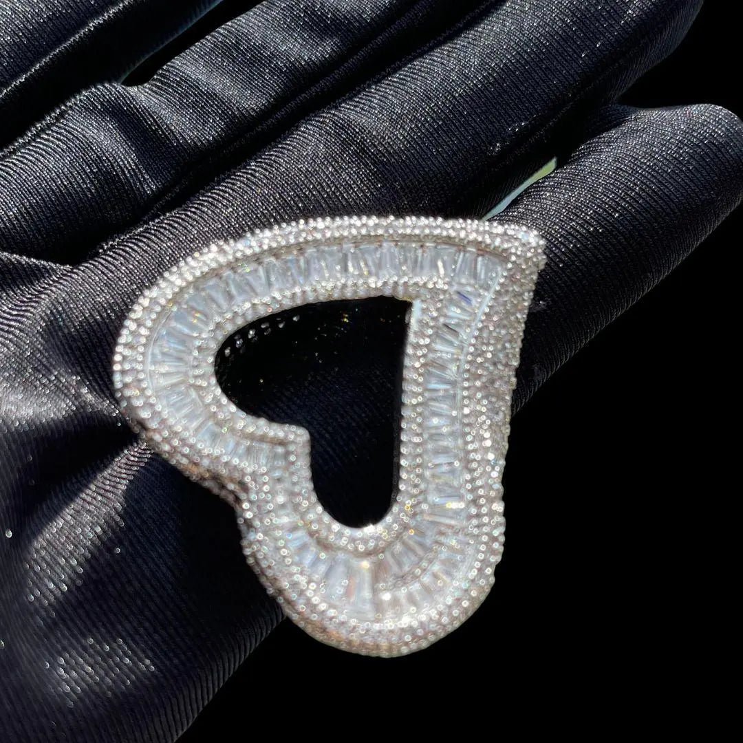 Bague Cœur Ouvert Glacée