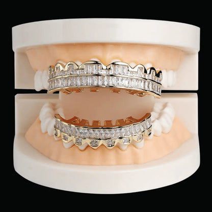 Grillz Glacés Diamant Baguette