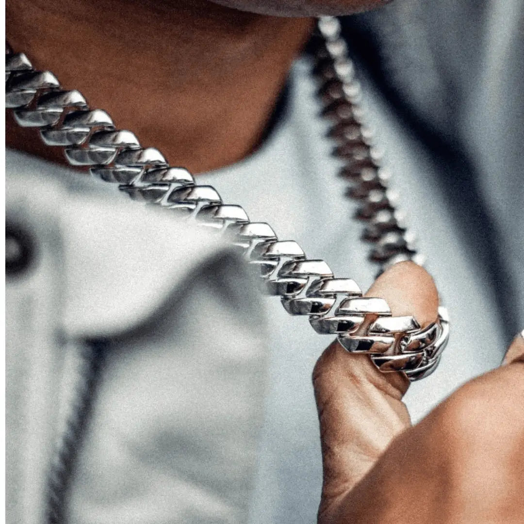 Chaîne Maille Miami 14mm à Griffes