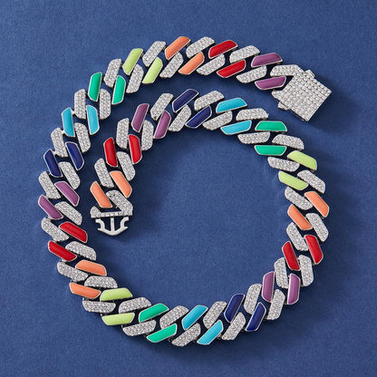 Chaîne Maille Cubaine Gummy Glacée 14MM