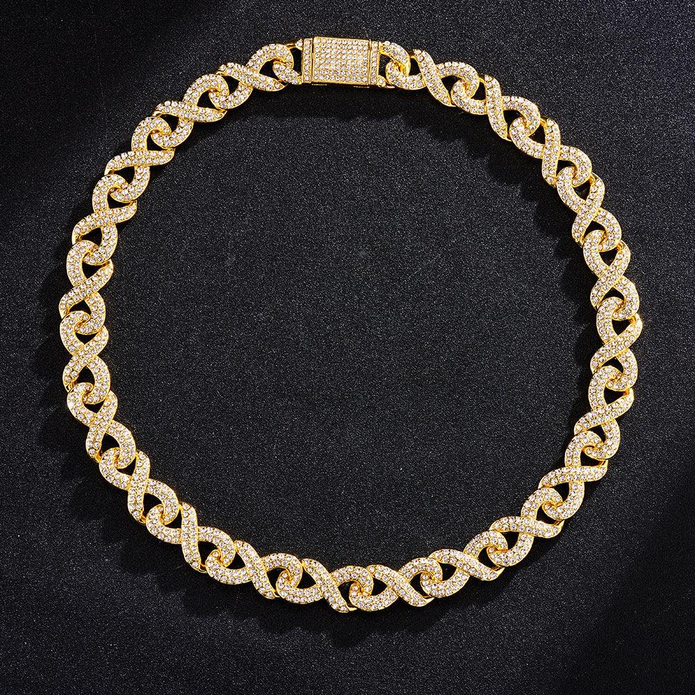 Chaîne Maille Cubaine Infini Glacée 16mm