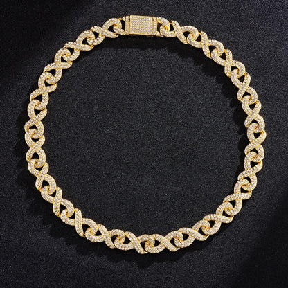 Chaîne Maille Cubaine Infini Glacée 16mm
