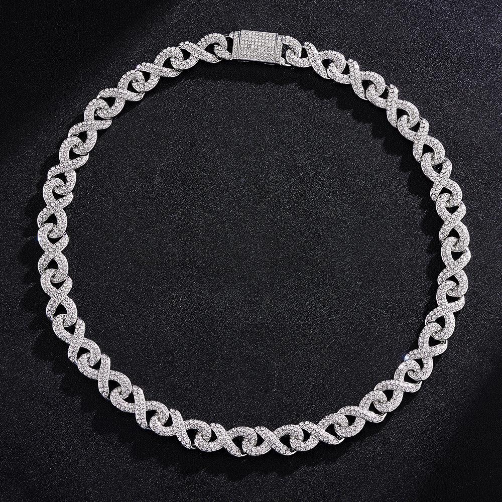 Chaîne Maille Cubaine Infini Glacée 16mm