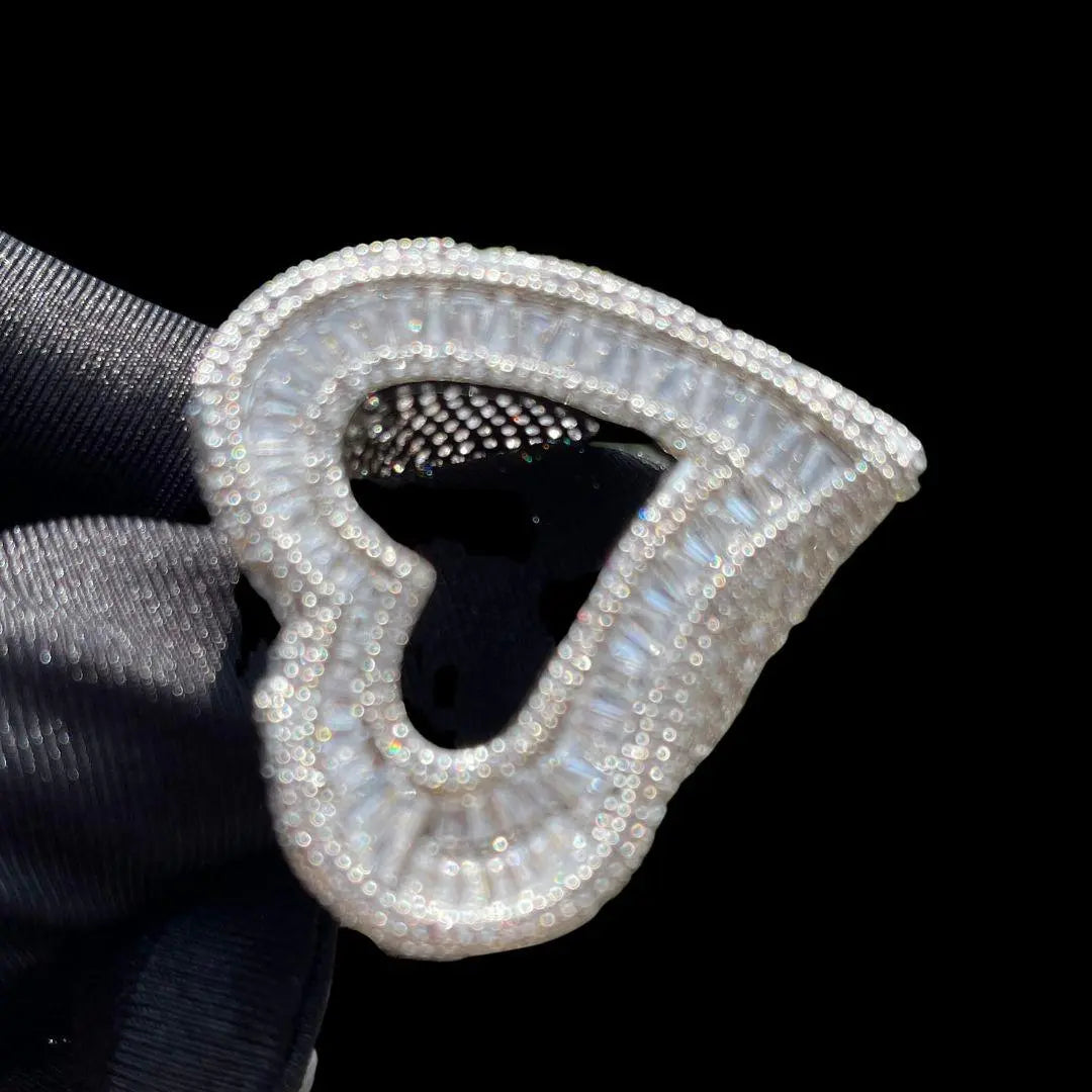 Bague Cœur Ouvert Glacée