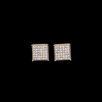 Puces d'Oreilles Micro Pavées Glacées 12MM