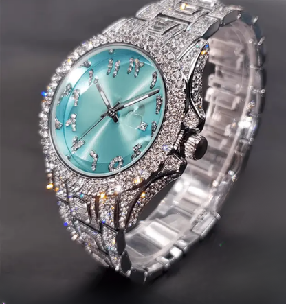 Montre Glacée Présidentielle à Cadran Arabe