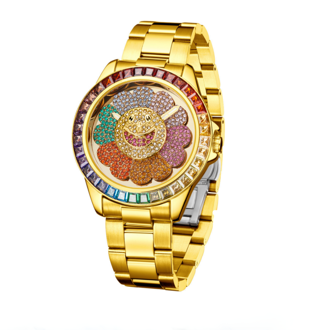 Montre Baguette Fleur Édition Limitée