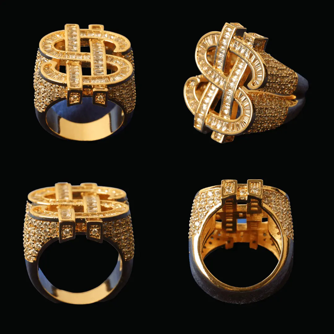 Bague Signe Dollar Glacée