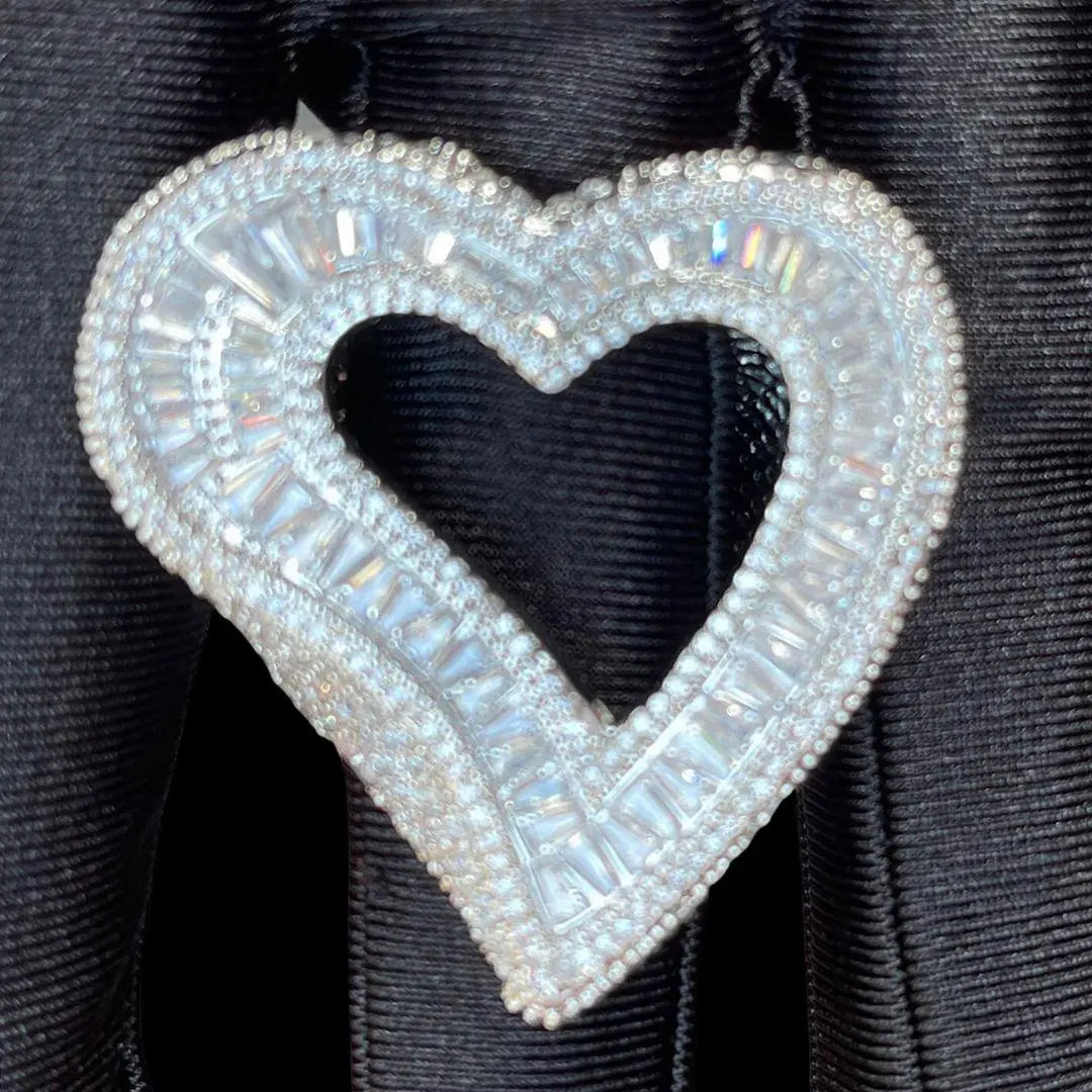 Bague Cœur Ouvert Glacée