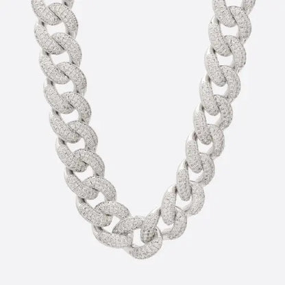 Chaîne Maille Cubaine Glacée 20MM