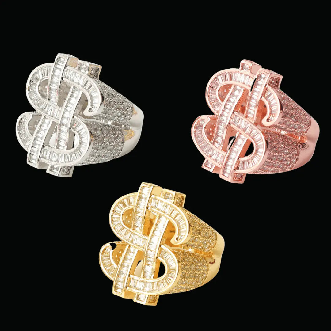 Bague Signe Dollar Glacée