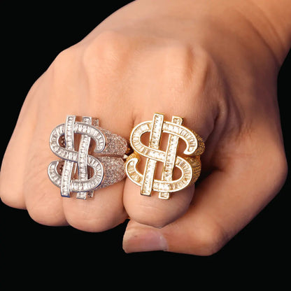 Bague Signe Dollar Glacée