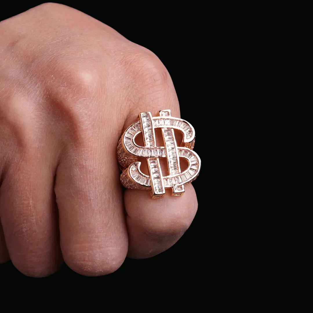 Bague Signe Dollar Glacée