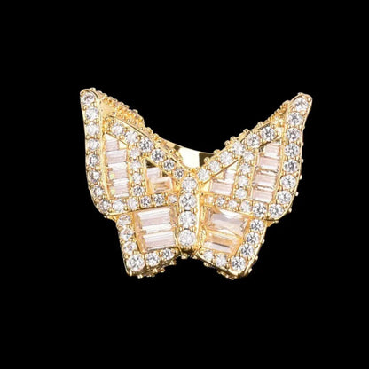 Bague Tennis Baguette Édition Papillon Glacée