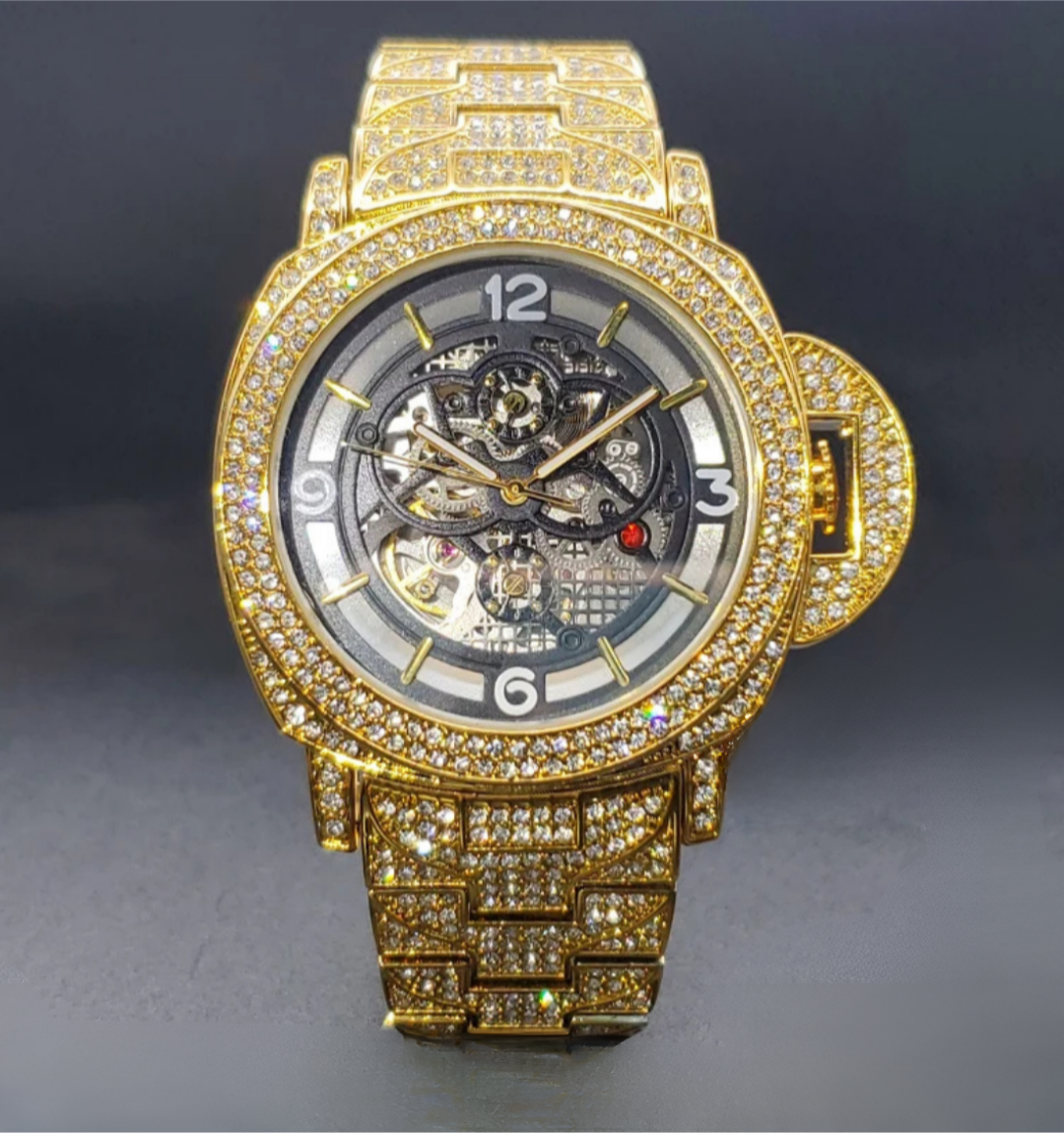 Montre Squelette Glacée Chrysalis
