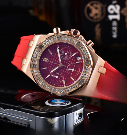 Montre Chronographe Lunette Glacée Royale