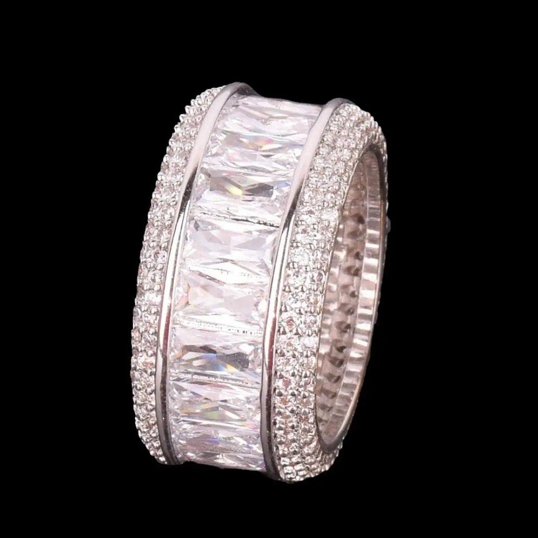 Bague Taille Baguette Glacée