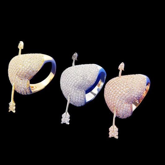 Bague Glacée Édition Cœur Flèche